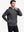 Half-body front look highlighting DARK GREY HEATHER pullover's soft heather texture and casual fit