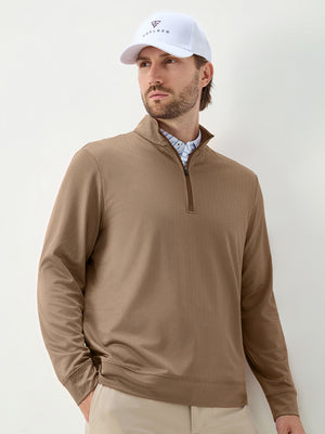 Herringbone Jacquard 1/4 Zip Pullover