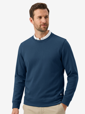 Ultra-Comfort Velour Lining Crew-Neck Sweatshirts