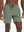 Front lower-body view from waist to knees of model wearing OLIVE GREEN 2 in 1 Running Sports Shorts with Liner