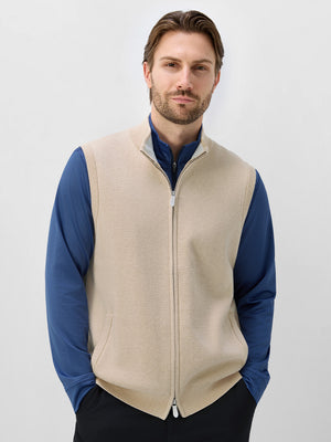 Luxury Wool Blend Warm Full Zip Vests