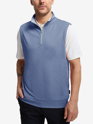 Lightweight Sleeveless Quarter Zip Golf Vest