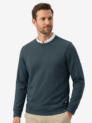 Ultra-Comfort Velour Lining Crew-Neck Sweatshirts