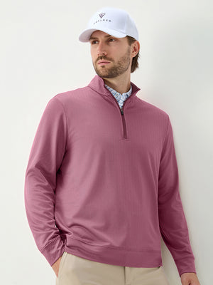 Herringbone Jacquard 1/4 Zip Pullover