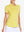 Front view from nose to hem of model wearing YELLOW Women's Performance Solid Polo with skirt