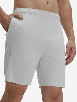 Breathable Running Shorts with 4 Zipper Pockets