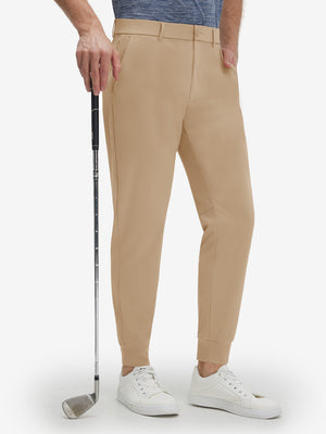 Flat Front Golf Joggers Pants with Belt Loops