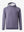Front 3D view of warm fleece golf hoodies pullover in purple, showing full garment design.