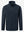Winter thermal outdoor water resistant fleece jacket in navy, front 3D view highlighting clean structure and fabric