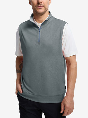 Lightweight Sleeveless Quarter Zip Golf Vest