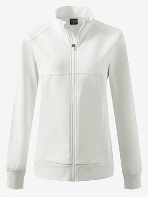 Women's Water-Resistant Stretch Fleece Lined Jacket in beige, 3D product view