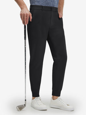 Flat Front Golf Joggers Pants with Belt Loops