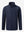 Lightweight water-resistant outerwear jacket in navy, front 3D view with clean structure