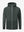 Reflective hooded softshell jacket in grey, clean 3D front view highlighting modern design.