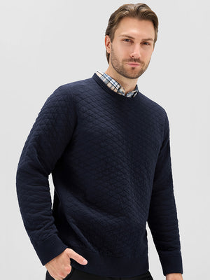 100% Cotton Knit Crew Neck Sweatshirt
