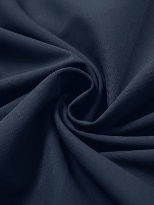 Mock neck quarter button golf pullover, detailed fabric close-up in navy showing soft texture and fine knit finish