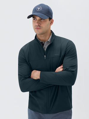 Full Zip Stand Collar Lightweight Windbreaker Jacket