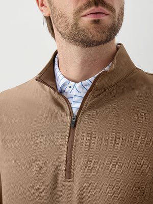 Herringbone Jacquard 1/4 Zip Pullover