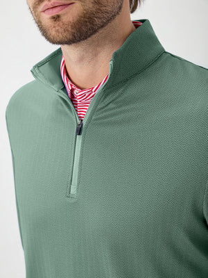 Herringbone Jacquard 1/4 Zip Pullover