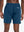 Back lower-body view from waist to upper calves in BLUE INDIGO 2 in 1 Running Sports Shorts with Liner