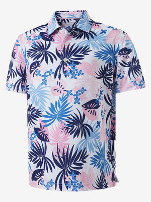 Youth Print Stretch Lightweight Polo Shirts