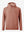 3D front view of the classic heather pullover hoodie in brick melange, simple and relaxed athletic fit.