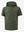 3D rendering of military green water-resistant short sleeve q-zip hoodie for boys