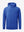 3D front view of the dry fit stretchy sweatshirts hoodie in klein blue, sleek and flexible design.