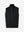 3D view of black classic micro suede leather puffer vest