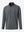 Front 3D view of Premium jacquard quarter zip pullover in dark grey with refined structure