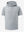 3D rendering of light grey water-resistant short sleeve q-zip hoodie for boys
