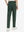 Boys Stretch Fleece Lined Casual Golf Pants in forest green, back lower body view showing fit