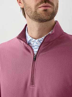 Herringbone Jacquard 1/4 Zip Pullover