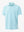 Front 3D view of trendy boys stripe polo shirts, clean structure and modern iced aqua stripe look
