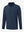 3D view of COBALT HEATHER Quarter Zip Melange Pullover showing shape and melange pattern.