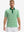 Front half-body of model in emerald stripe upgraded two-tone striped quick dry polo shirt