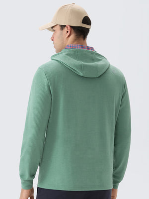 Texture Pullover Hoodie with Pockets