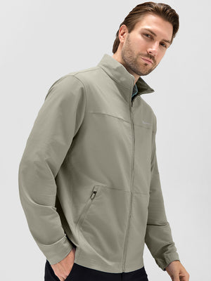Lightweight Water-Resistant Nylon Blend Jacket