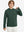 Front upper body view of youth long sleeve hoodied with kangaroo pocket in forest green, casual fit.