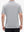 Rear half-body view showcasing back design and stripe alignment of Cooling Stripe Golf Shirt – GREY WHITE STRIPE