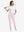 Woman wearing Women's Ultra-stretch Quick Dry Sweatpants with Ankle Zips in pale pink, full body front view
