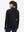Women's Water-Resistant Stretch Fleece Lined Jacket in black, back upper body view