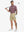 Full-body front view of model holding golf club wearing KHAKI Water Resistant Versatile 8 Pockets Shorts.