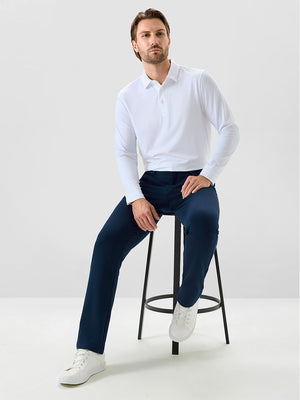 Textured Proflex Chino Pants With 5 Pockets