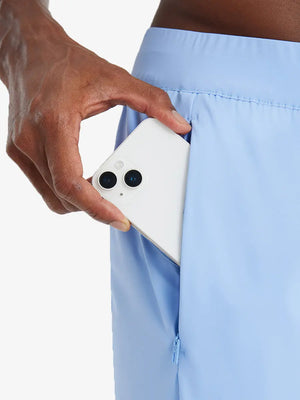 Close-up detail of waistband on LIGHT BLUE Performance Tapered Sports Joggers