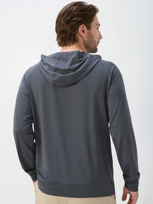 Pin Stripes Lightweight Hoodies Sweatshirts with Pockets