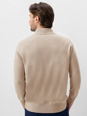 Wool Blend 1/4 Zip Sweater Pullover