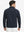 Back upper body of Premium jacquard quarter zip pullover with smooth navy finish
