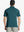 Back half-body view of TURQUOISE STRIPE Pinstripe Jersey Performance Polo worn by model								
