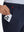 Side pocket detail of Golf Lightweight Fleece Lined Dress Pants in navy, holding smartphone